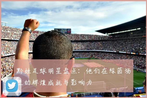 黔姓足球明星盘点：他们在绿茵场上的辉煌成就与影响力